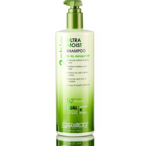 Giovanni 2 Chic Tech Ultra Moist Hair Shampoo with Avocado & Olive Oil 24 Fl Oz - Picture 2 of 7
